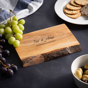 Personalised Engagement Olive Wood Serving Board, 4 of 6