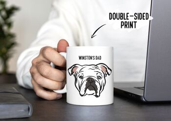 English Bulldog Personalised Mug, 3 of 5