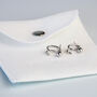 Sterling Silver Hooked Ear Jacket Stud Earrings, thumbnail 4 of 5