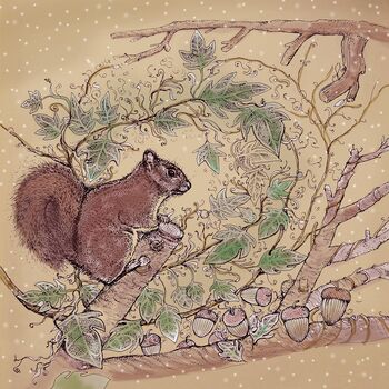 'Burying Acorns' Print, 3 of 3