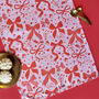 Red Bows Christmas Tea Towel, thumbnail 1 of 5