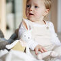 Bunny In Yellow Top Plush Toy For Baby And Toddler, thumbnail 3 of 10