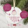 To Our/My Daughter On Her First Christmas As Mrs Decoration, thumbnail 2 of 3