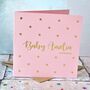 Personalised Gold Foiled Star Baby Card, thumbnail 3 of 4