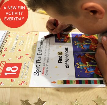 Personalised 24 Sleeps Christmas Activity Advent Calendar, 4 of 7