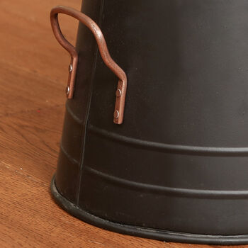 Copper Fireside Fuel Bucket With Shovel, 5 of 7