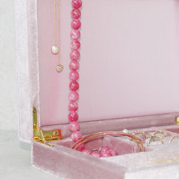 Personalised Velvet Dressing Table Jewellery Box, 9 of 9