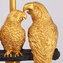 G Decor Aviary Doré Gold Parrot Bedside And Table Lamp With Black Shade, thumbnail 5 of 5