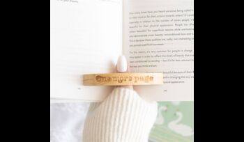 Bookworm Wooden Page Thumb Holder, 5 of 5