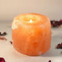 Himalayan Salt Crystal Tealight Holder Gift For Her, thumbnail 3 of 11