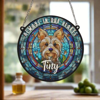 Yorkshire Terrier Memorial Suncatcher, 3 of 6