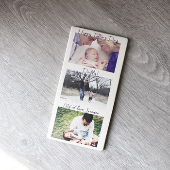 Happy Father's Day Photo Tile Print Gift, 8 of 11