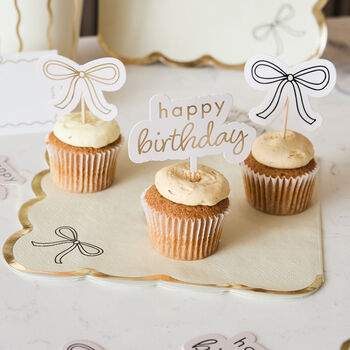 Birthday Bow Food Picks Pack Of 12, 2 of 4