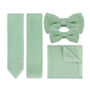 Wedding Handmade Polyester Knitted Tie In Light Sage Green, thumbnail 1 of 10