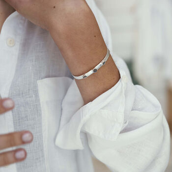 Handmade Sterling Labradorite Cuff, 8 of 12