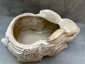 Adorable Rabbit Flower Pot For Indoor Plant Rabbit Gift, 3 of 9