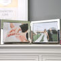 Personalised Silver Plated Double Photo Frame, thumbnail 4 of 7