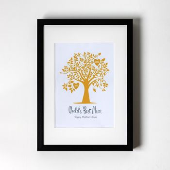 Personalised Art Print, Family Tree Design, 3 of 8