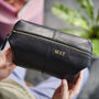 Personalised Initials Leather Wash Bag, thumbnail 6 of 12