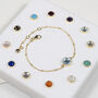 Birthstone Barcelona Bracelet 18ct Gold Plated Silver, thumbnail 1 of 7