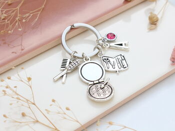 Beautician Personalised Keyring Make Up Artist Gift, 4 of 10