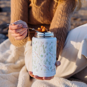 Wildflower Print Insulated Food Flask, 4 of 4