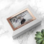 Personalised Powder White And Rose Photo Jewellery Box, thumbnail 1 of 9
