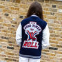 Let The Good Times Roll Vintage Style Varsity Jacket, thumbnail 4 of 4