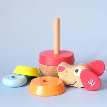 Personalised Pepe Sound Stacker Wooden Toy, 2 of 3