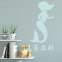 Personalised Mermaid Wall Sticker For Girls Bedroom, thumbnail 1 of 4