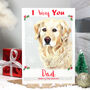 Personalised 'I Woof You' Dog Christmas Card, thumbnail 1 of 3