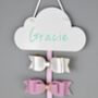 Girls Personalised Hair Bow Holder Neutral Colours, thumbnail 6 of 8