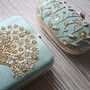 Mint Silk Mulberry Tree Clutch, thumbnail 4 of 5