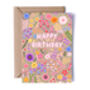 Floral Birthday Card For Women, Pink Flowers, For Her, thumbnail 3 of 3