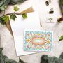 Folk Style Folded Thank You Cards And Envelopes, thumbnail 7 of 8