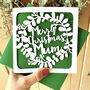 Personalised Wreath Christmas Card, thumbnail 1 of 4