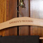 Personalised Wooden Trouser Hanger, thumbnail 6 of 8