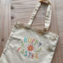 Hoppy Easter Spring Tote Bag, thumbnail 2 of 2