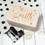 Personalised Wooden Wedding Memory Box, thumbnail 1 of 2