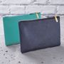Personalised Leather Clutch Bag Or Cosmetic Purse, thumbnail 8 of 12
