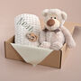 New Baby Gift Set With Teddy, thumbnail 1 of 7