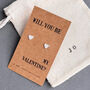 Sterling Silver Be My Valentine's Heart Earrings, thumbnail 1 of 2