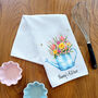 Personalised Floral Tea Towel, thumbnail 1 of 5