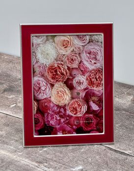 Isaac Jacobs Bright Pink And Silver Plated Border Photo Frame, 2 of 3