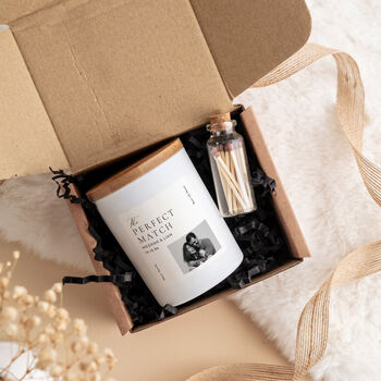 Personalised Photo Engagement Candle Gift, 3 of 8