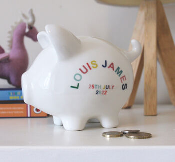 Personalised Piggy Bank, 5 of 8