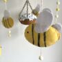 Handmade Bee Themed Baby Crib Mobile, thumbnail 2 of 4