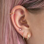 Astro Crystal 10mm Hoop Earrings, thumbnail 4 of 7