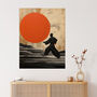 Qigong Sunset Mindful Wellness Wall Art Print, thumbnail 1 of 6