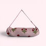 Yoga Mat Bag | Pink Stripe And Flower Print, thumbnail 6 of 6